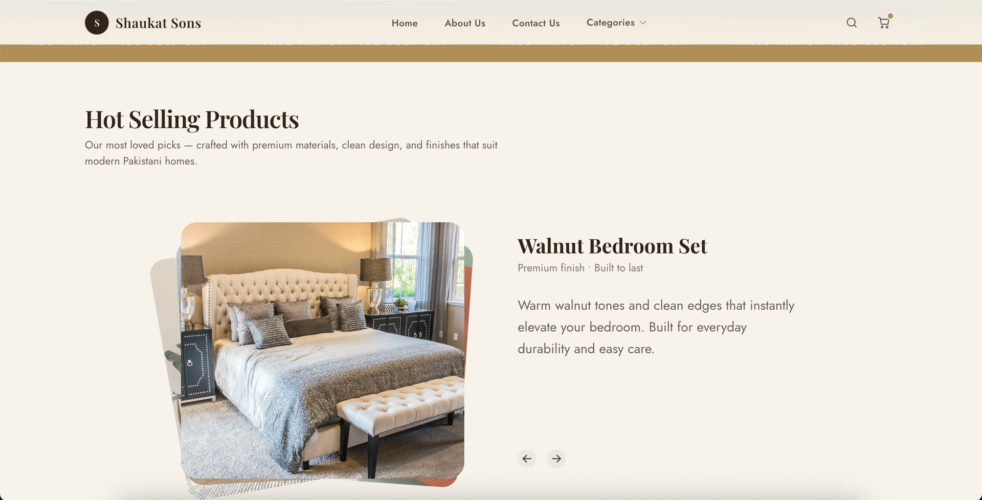 Shaukat Sons website preview