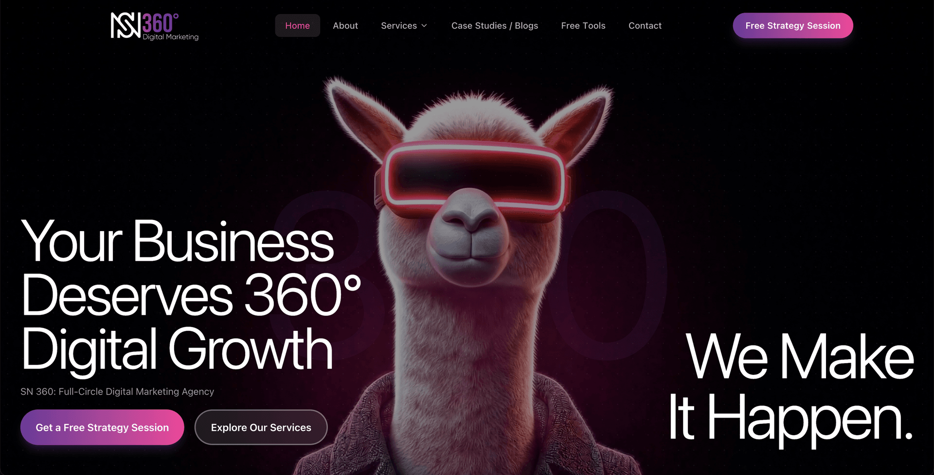 SN 360 website preview